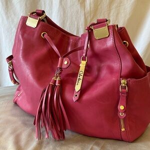 Cole Haan Fucia Pink Hobo Bag - rarely used!